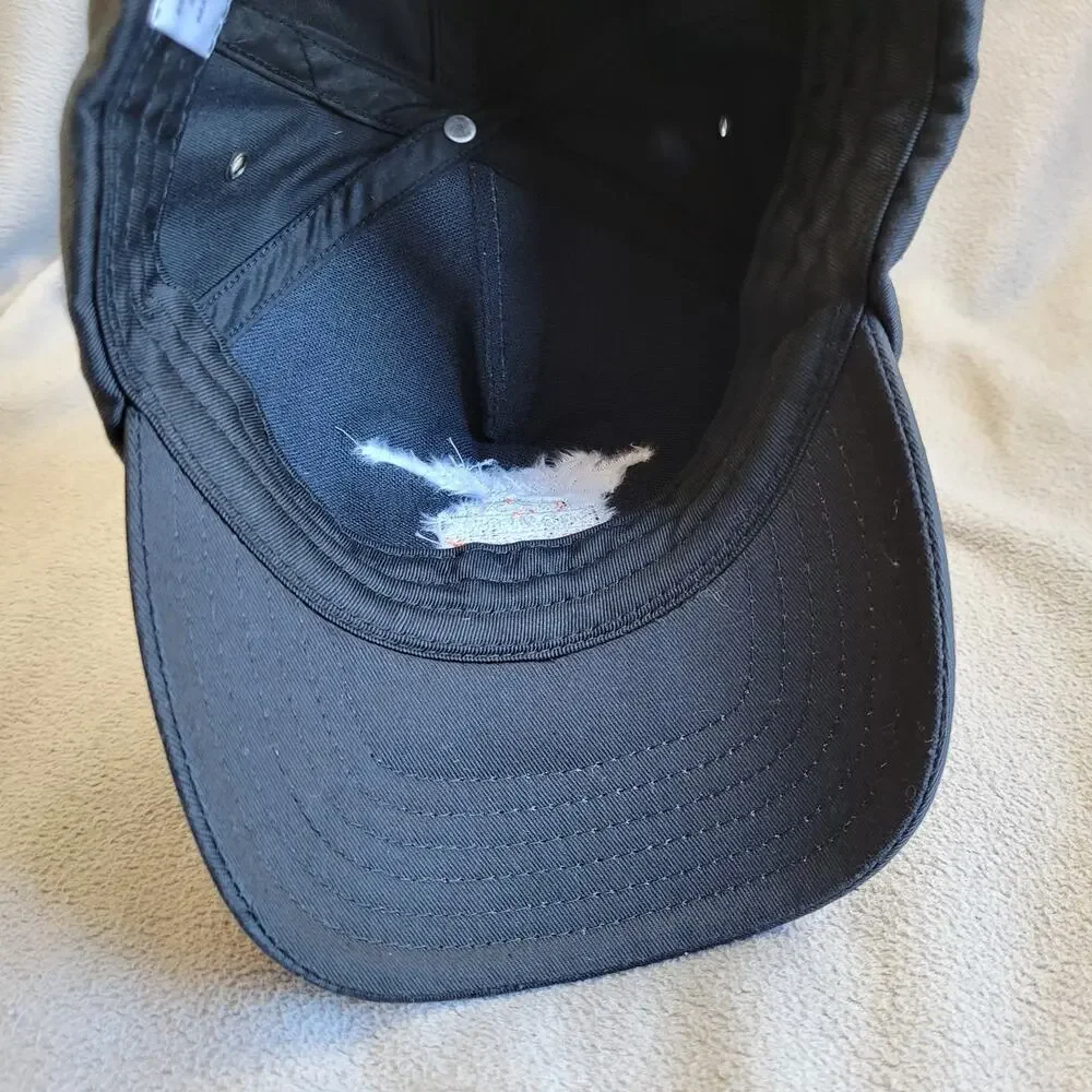 HARLEY DAVIDSON Hat Cap Black Sturgis SD Script Logo Adjustable Breathable Buckl